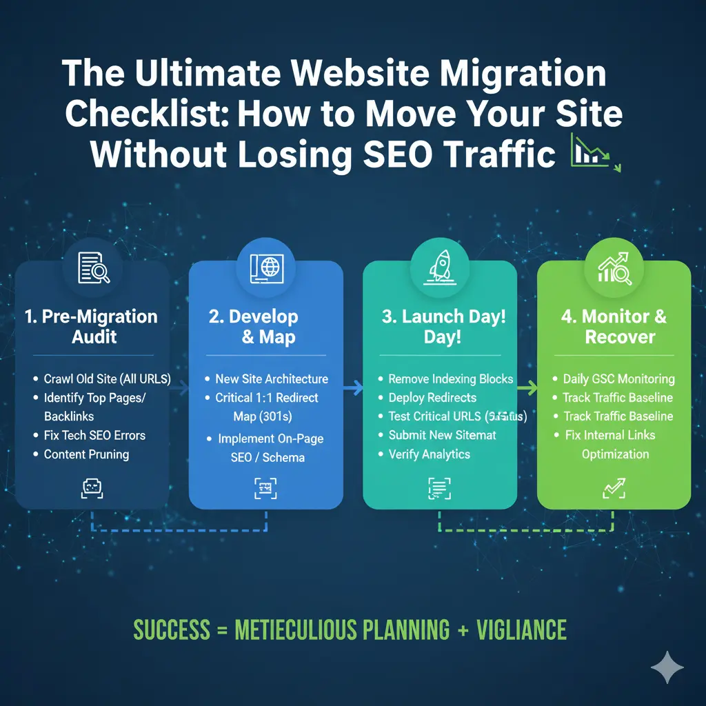 The Ultimate Website Migration Checklist: How to Move Your Site Without Losing SEO Traffic